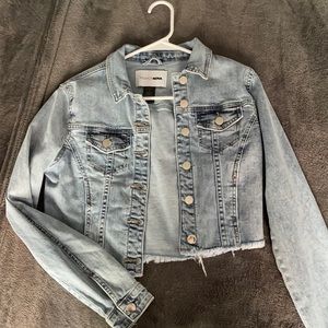 Cropped jean jacket